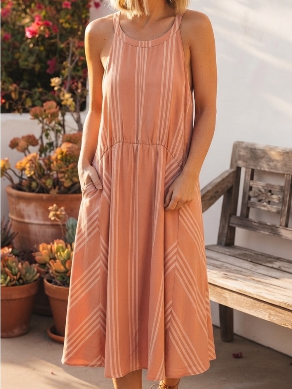 Torrid plus size  Peach Maxi Dress